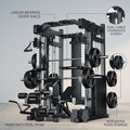Home Gym Smith Machine Cable Crossover Weightlifting Sports Training