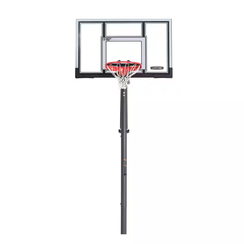 54 In. Polycarbonate Adjustable In-Ground Basketball Hoop