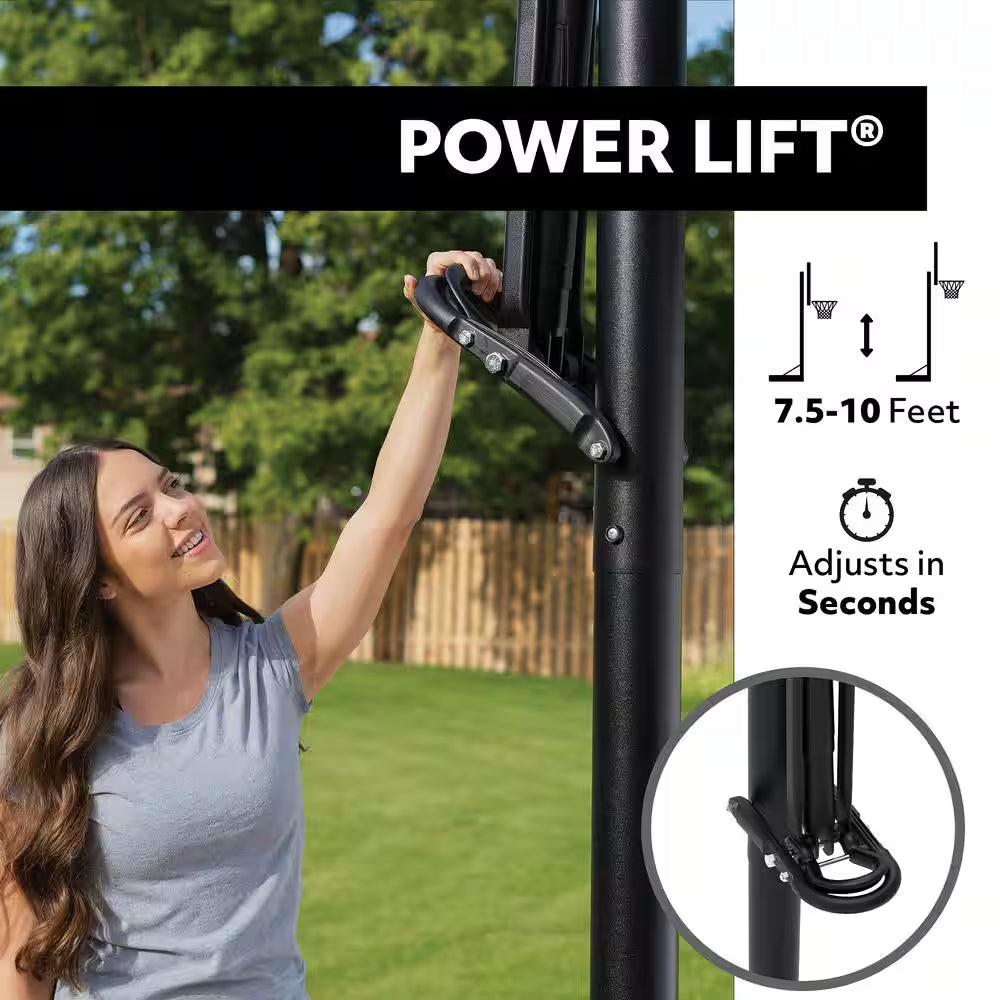 54 In. Polycarbonate Adjustable In-Ground Basketball Hoop