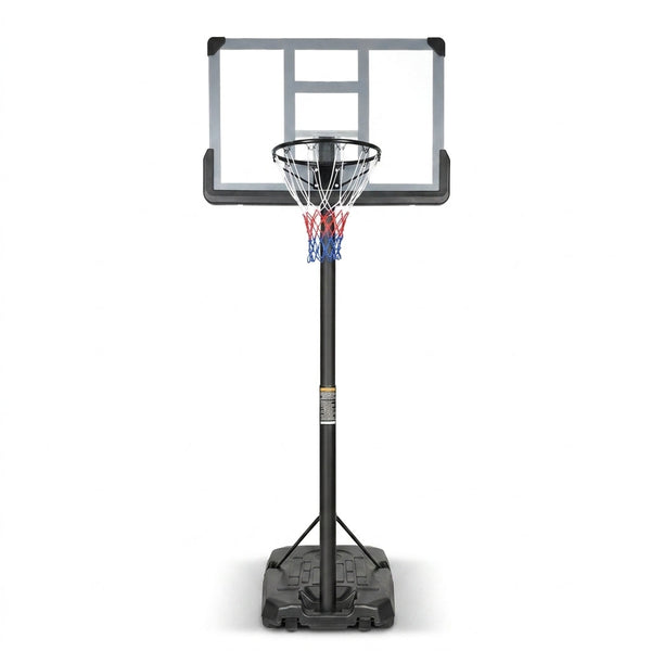 6.6 Ft. to 10 Ft. Adjustable Height Portable Basketball Hoop Goal Basketball System Basketball Equipment with Wheels