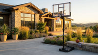 6.6 Ft. to 10 Ft. Adjustable Height Portable Basketball Hoop Goal Basketball System Basketball Equipment with Wheels — Lifestyle