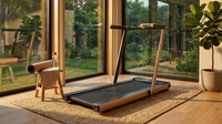 Space Saving Commercial Treadmill, Slim Motorized  W/ Speakers — Lifestyle